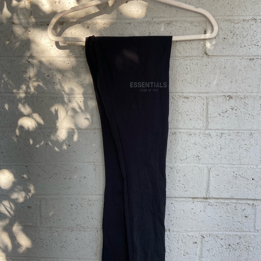 Essentials Black Logo Leggings